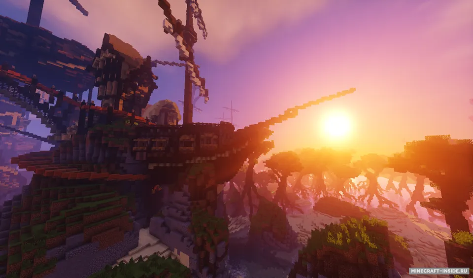 Ship Sack Shanty Town — Minecraft xarita, rasm 2