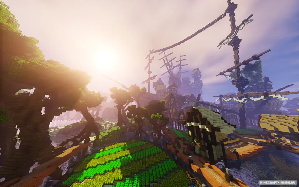 Ship Sack Shanty Town — Minecraft xarita, rasm 4