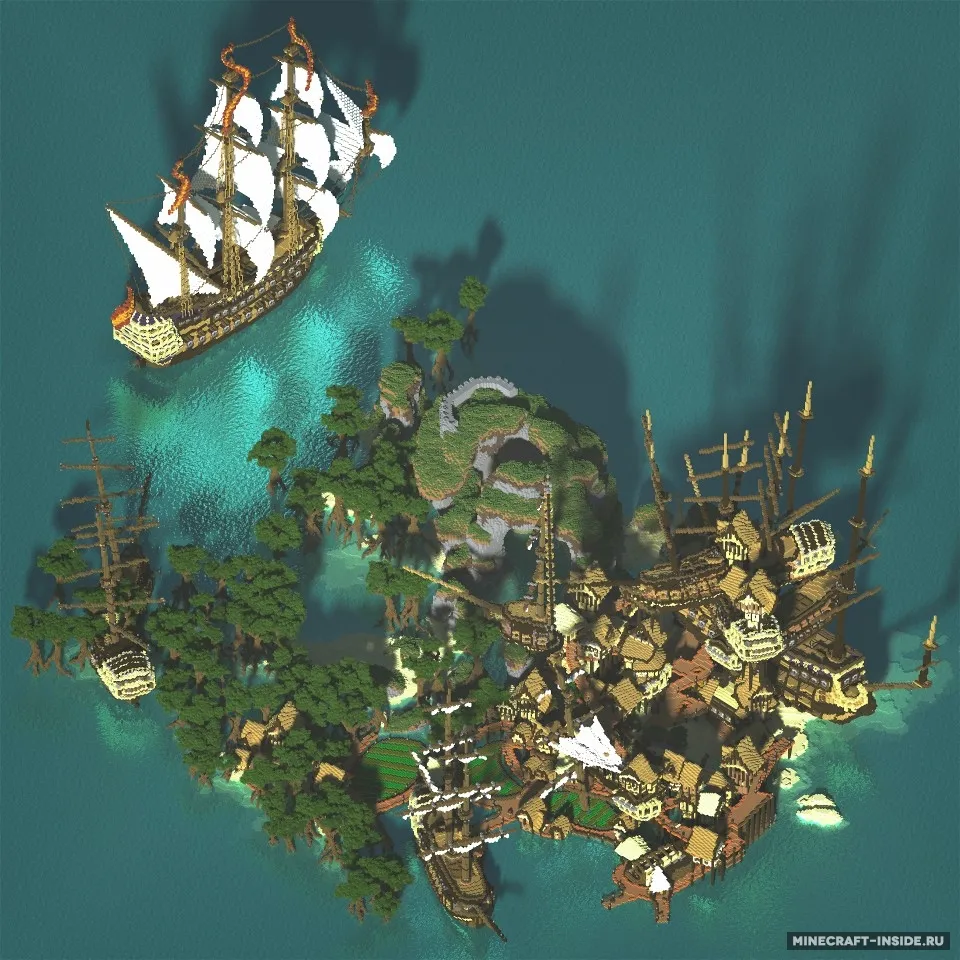 Ship Sack Shanty Town — Minecraft xarita, rasm 7