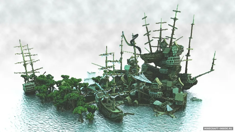 Ship Sack Shanty Town — Minecraft xarita, rasm 8