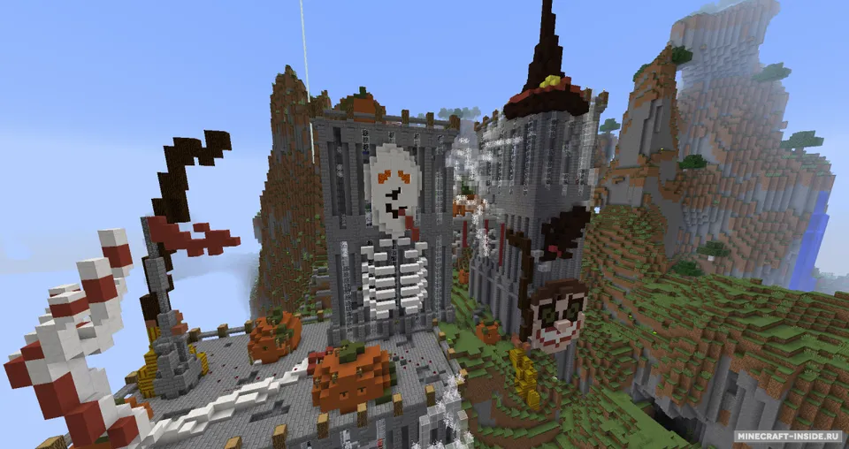 Halloween Horror Castle — Minecraft xarita, rasm 5