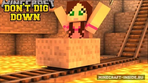Don’t Dig Straight Down — Minecraft xarita, rasm 1