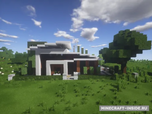 Modern House 35x35 — Minecraft xarita, rasm 1