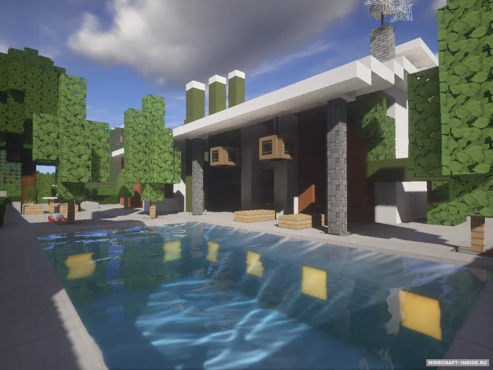 Modern House 35x35 — Minecraft xarita, rasm 5