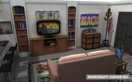 Living Room — Minecraft xarita, rasm 1