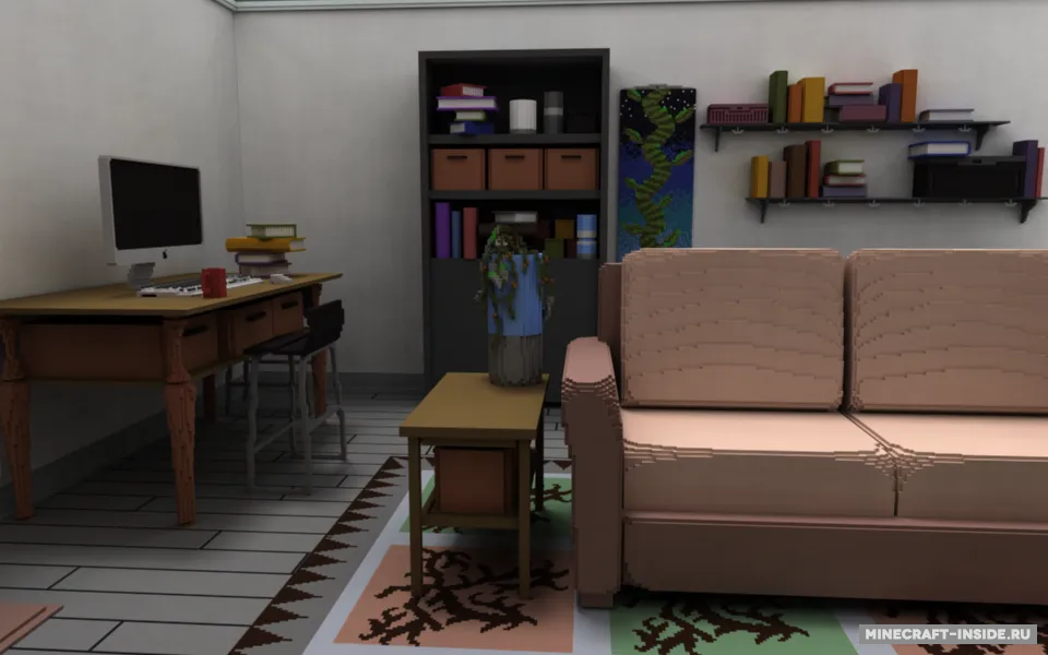 Living Room — Minecraft xarita, rasm 3