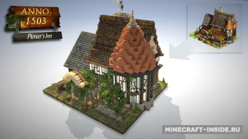 Pioneer's Inn — Minecraft xarita, rasm 1