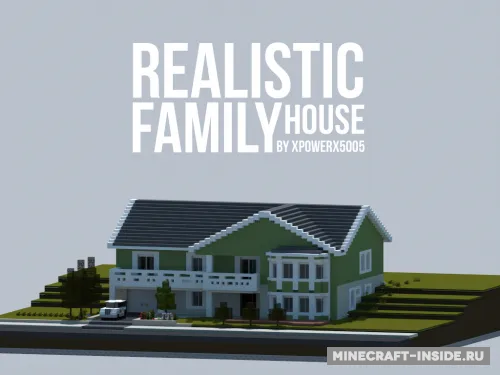 Realistic Family House — Minecraft xarita, rasm 1