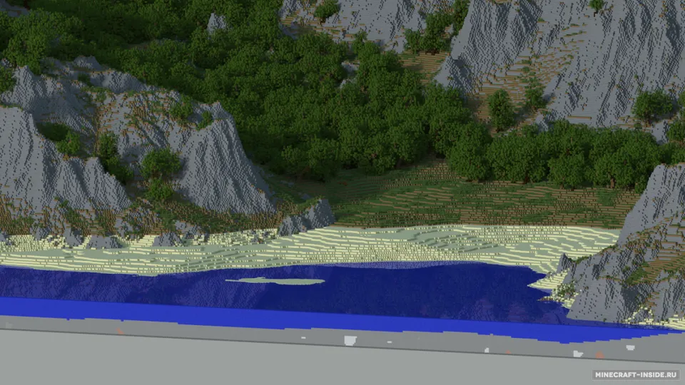 Hidden Beach — Minecraft xarita, rasm 2
