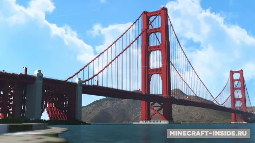 Golden Gate Bridge — Minecraft xarita, rasm 1