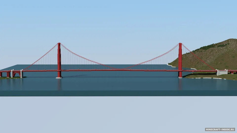 Golden Gate Bridge — Minecraft xarita, rasm 2