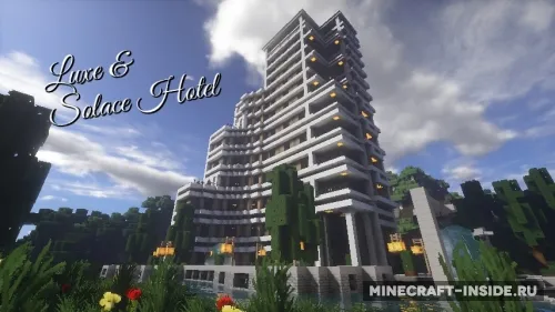 Luxe & Solace Hotel — Minecraft xarita, rasm 1