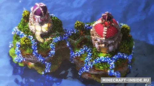 Two Towers — Minecraft xarita, rasm 1