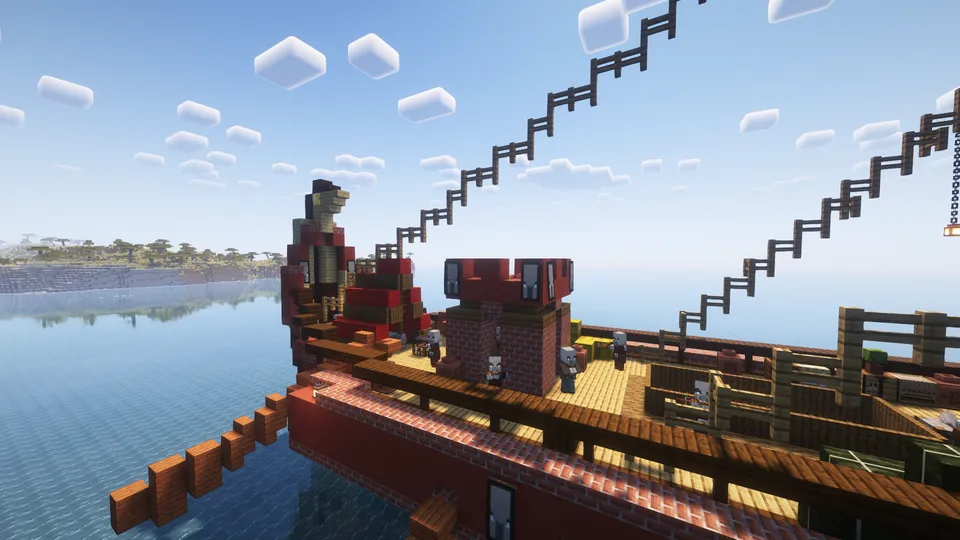 Illager War Trireme — Minecraft mod, rasm 4
