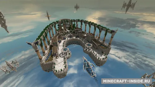 The Aerie Sky City — Minecraft xarita, rasm 1
