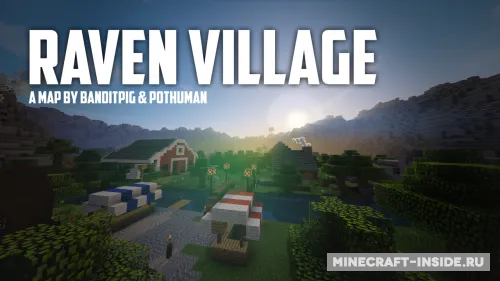 Raven Village — Minecraft xarita, rasm 1