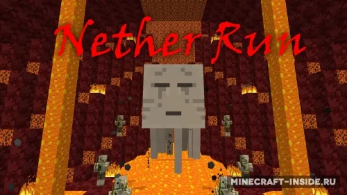 Nether Run — Minecraft xarita, rasm 1