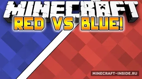Blue vs Red — Minecraft xarita, rasm 1