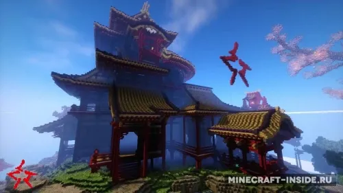 April-cherry tree - Sakura Island — Minecraft xarita, rasm 1