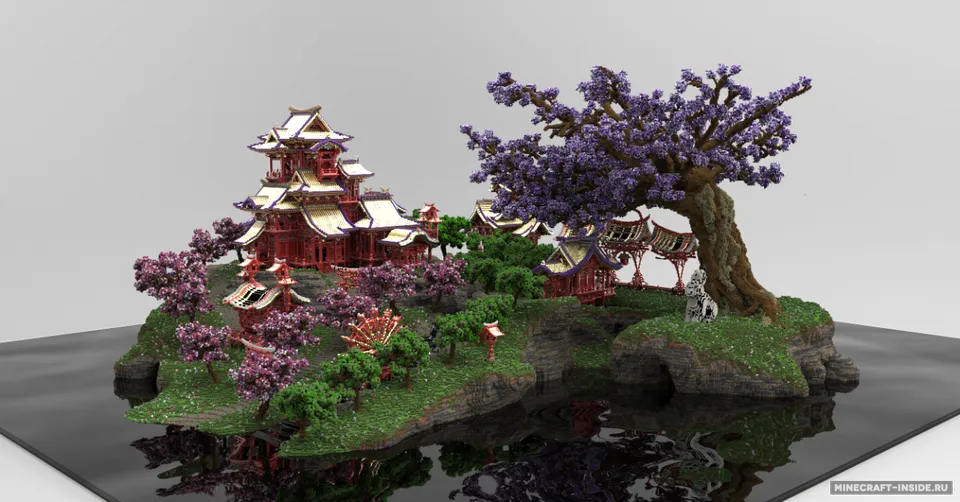 April-cherry tree - Sakura Island — Minecraft xarita, rasm 3