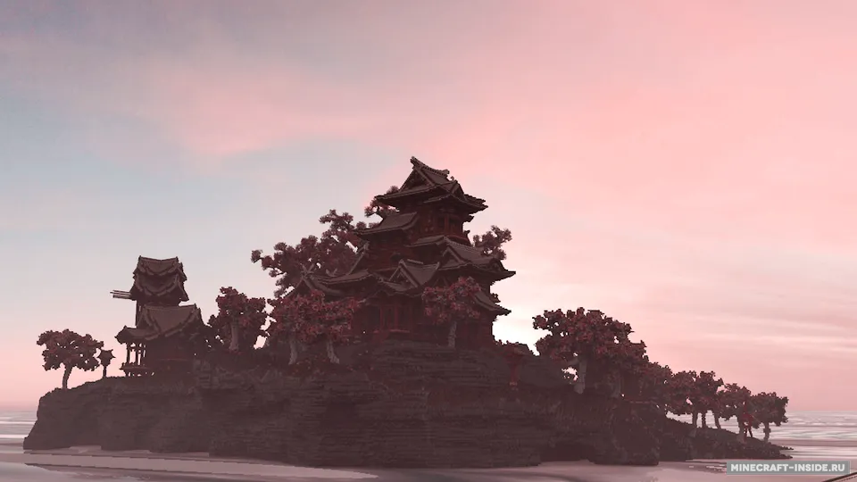 April-cherry tree - Sakura Island — Minecraft xarita, rasm 4