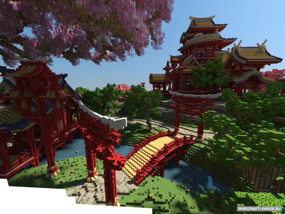 April-cherry tree - Sakura Island — Minecraft xarita, rasm 5