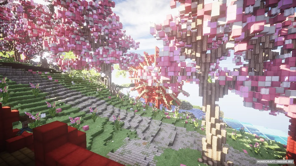 April-cherry tree - Sakura Island — Minecraft xarita, rasm 8