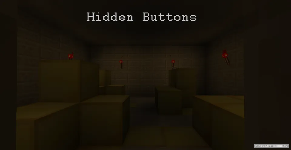 Hidden Buttons — Minecraft xarita, rasm 1