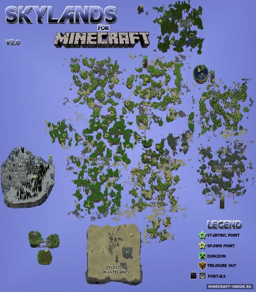 Skylands — Minecraft xarita, rasm 3