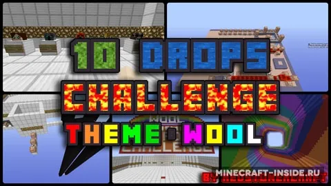10 Drops Challenge Wool — Minecraft xarita, rasm 1