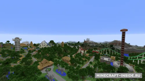 Rollercoaster Park — Minecraft xarita, rasm 1