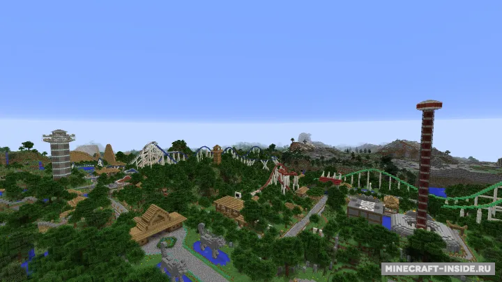 Rollercoaster Park — Minecraft xarita, rasm 2