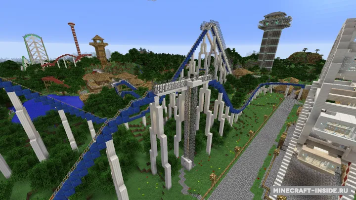 Rollercoaster Park — Minecraft xarita, rasm 3