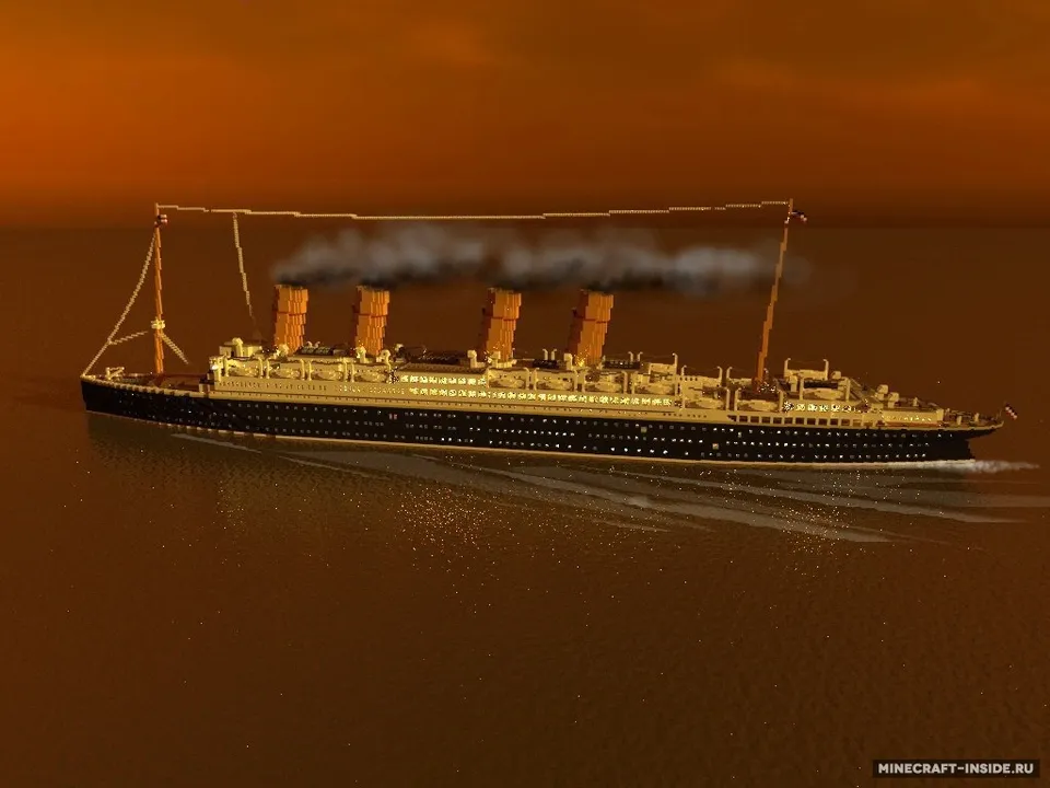 Liner SS Reichland — Minecraft xarita, rasm 2