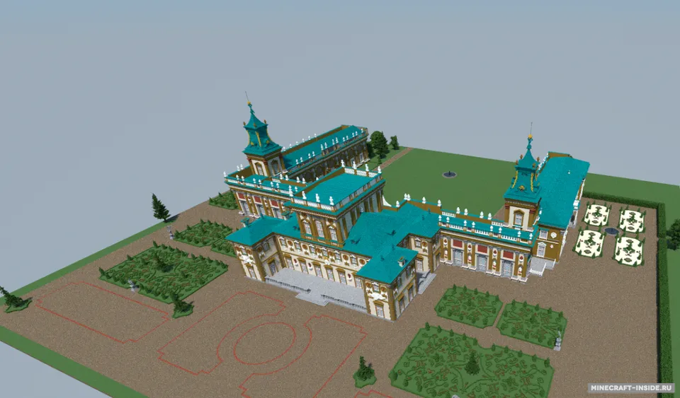 Wilanów Palace — Minecraft xarita, rasm 2