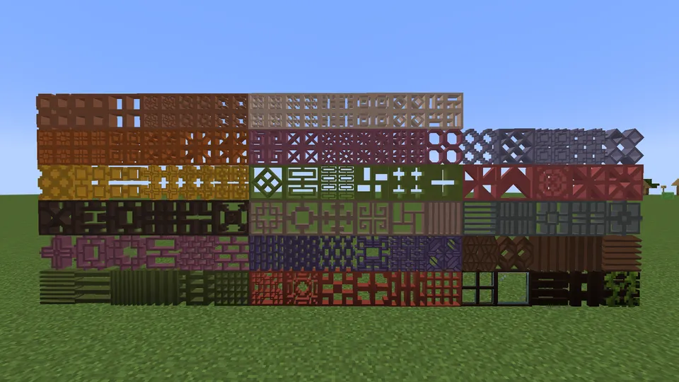 Decorative Terracotta Lattices — Minecraft mod, rasm 2