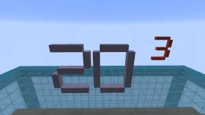 20³ Minigame — Minecraft xarita, rasm 1