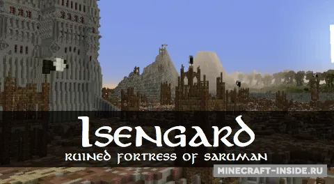 Isengard - Ruined Fortress — Minecraft xarita, rasm 1
