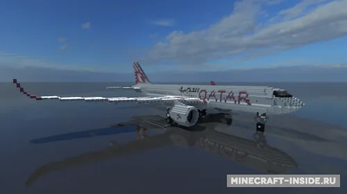 Airbus A350 — Minecraft xarita, rasm 1