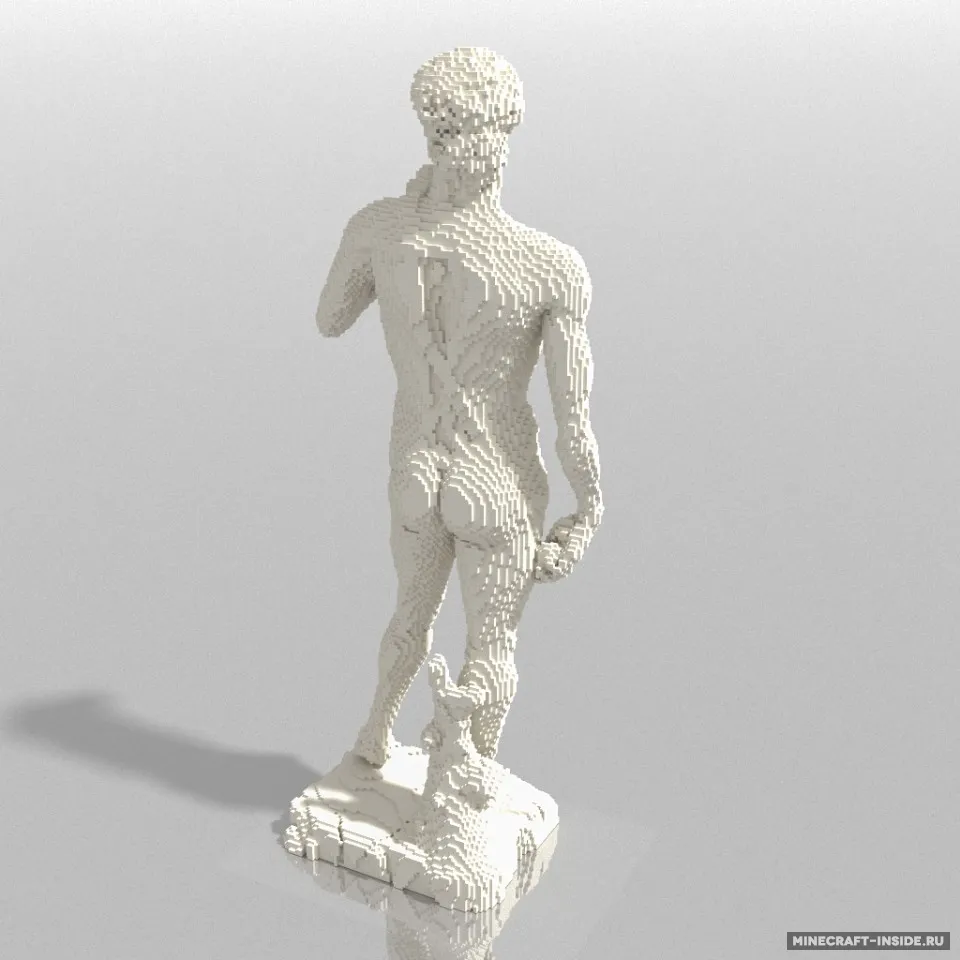 Michelangelo's David — Minecraft xarita, rasm 2