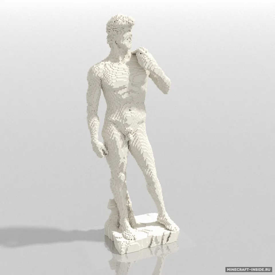 Michelangelo's David — Minecraft xarita, rasm 3