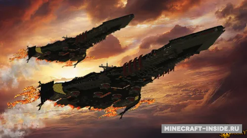 Plan B Heavy Rocket Cruiser — Minecraft xarita, rasm 1