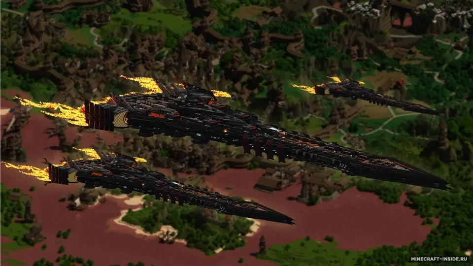 Plan B Heavy Rocket Cruiser — Minecraft xarita, rasm 6