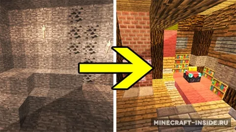 Transforming Redstone Cave — Minecraft xarita, rasm 1