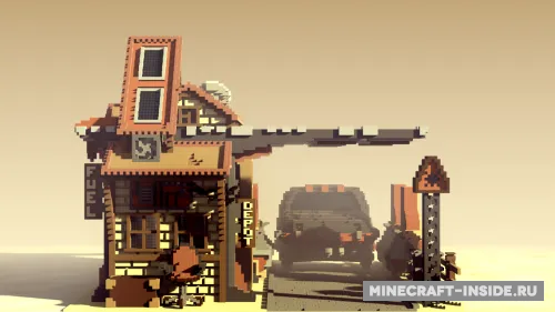 Sandstorm Station — Minecraft xarita, rasm 1