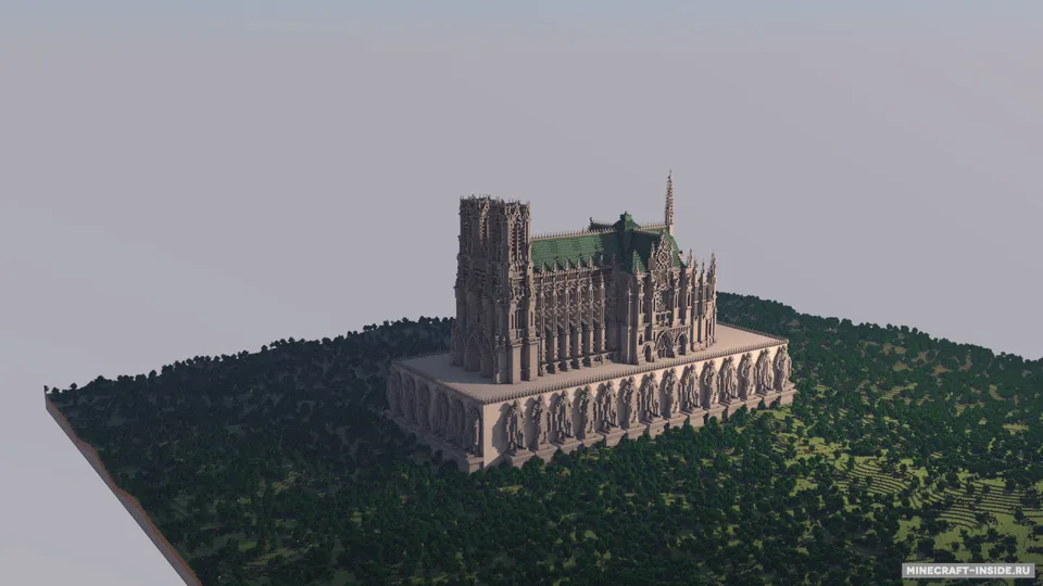 Reims Cathedral — Minecraft xarita, rasm 2
