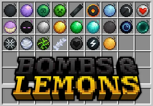 Bombs and Lemons — Minecraft mod, rasm 1