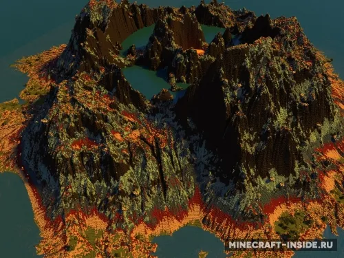 Caldera Volcano — Minecraft xarita, rasm 1