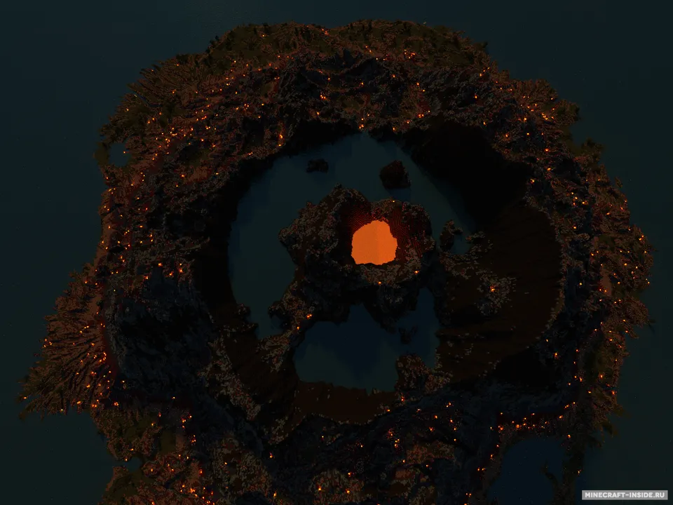 Caldera Volcano — Minecraft xarita, rasm 2