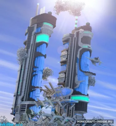 Futuristic tower — Minecraft xarita, rasm 1